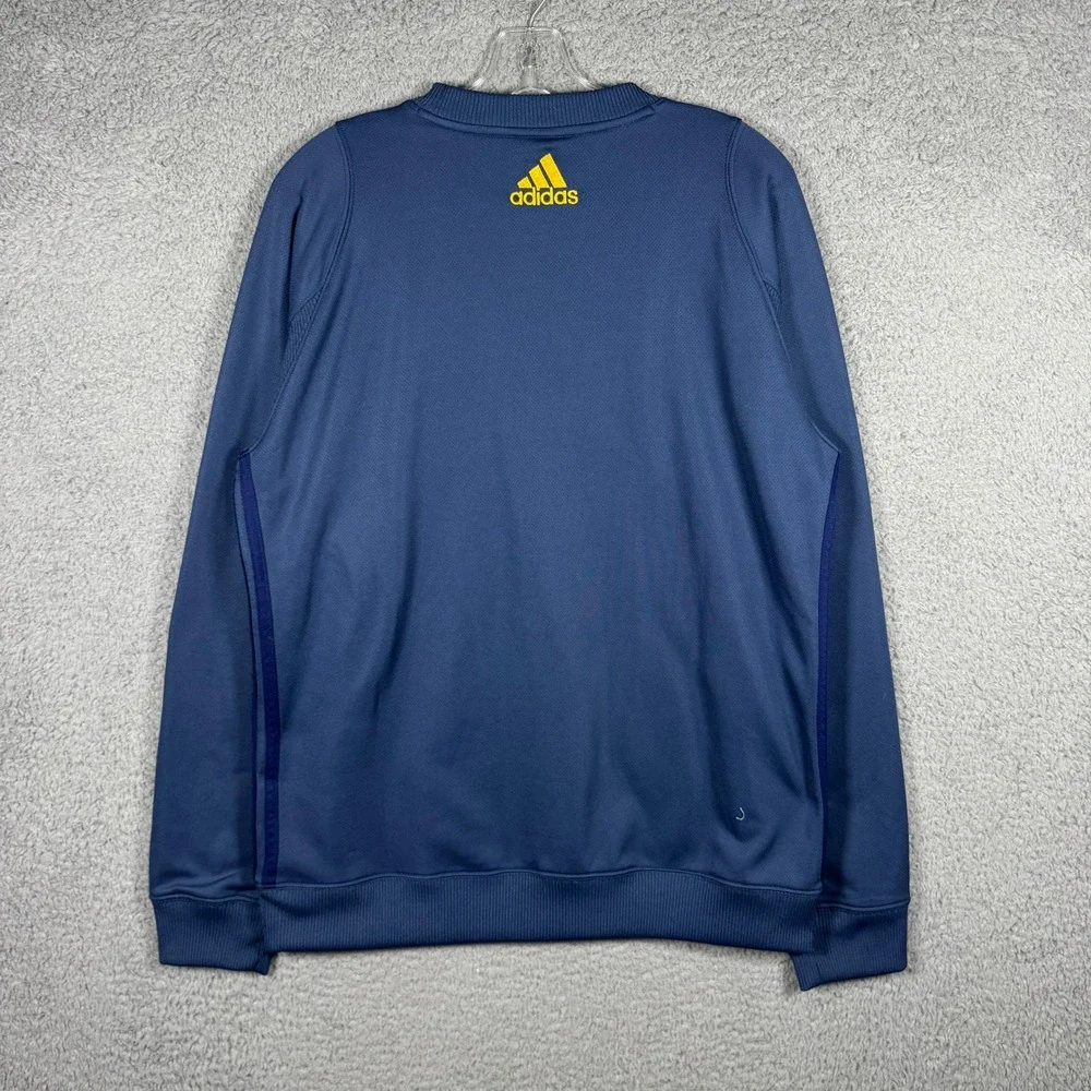Adidas LA Galaxy MLS Mens Blue Training Pullover Sweatshirt Medium Y2K 2000s